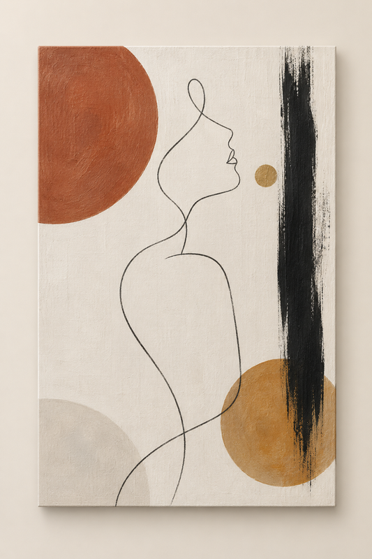 Quiet Contour — Minimalist Line Art Wall Art